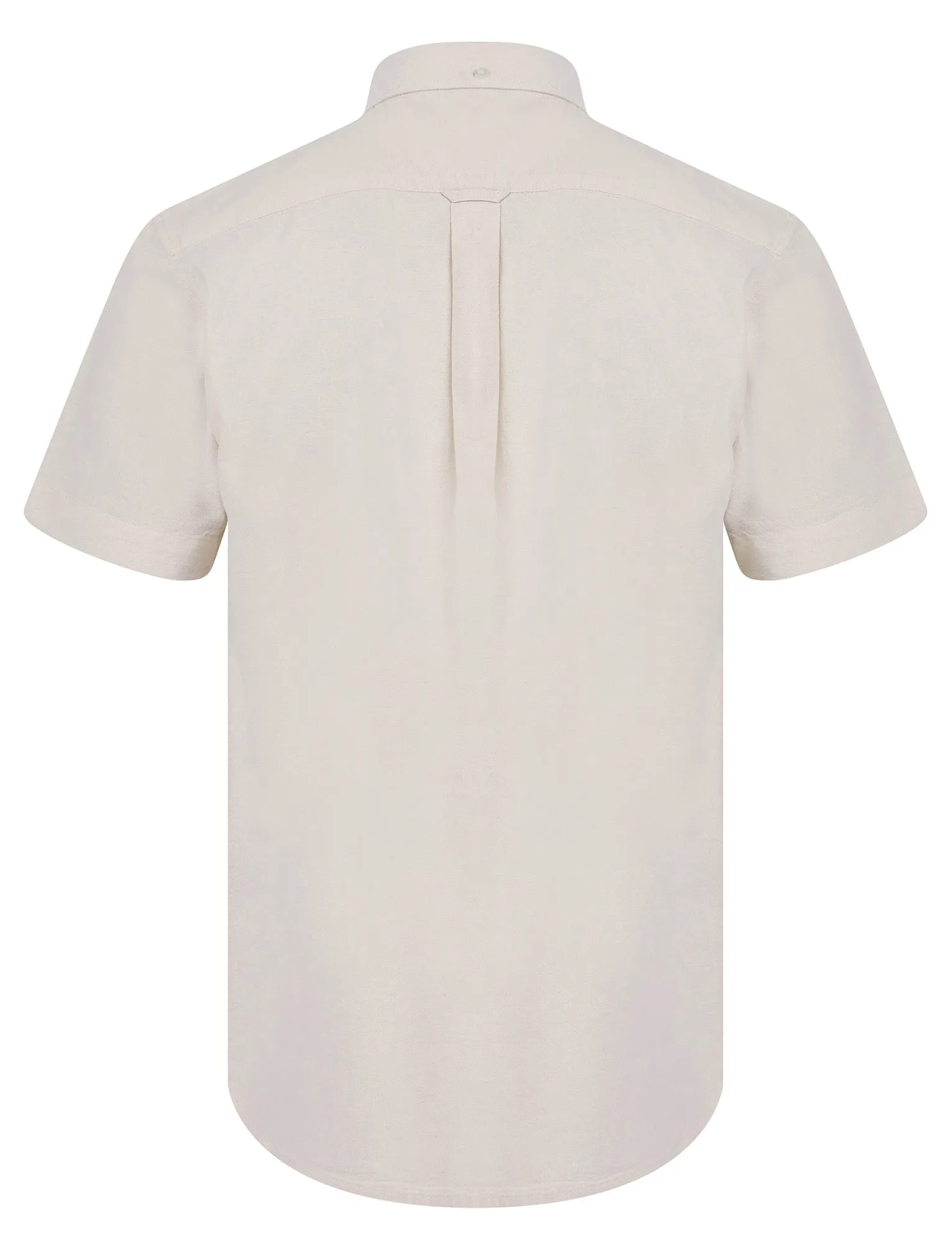 Fetlock Short Sleeve Oxford Cotton Shirt in Oatmeal - Kensington Eastside