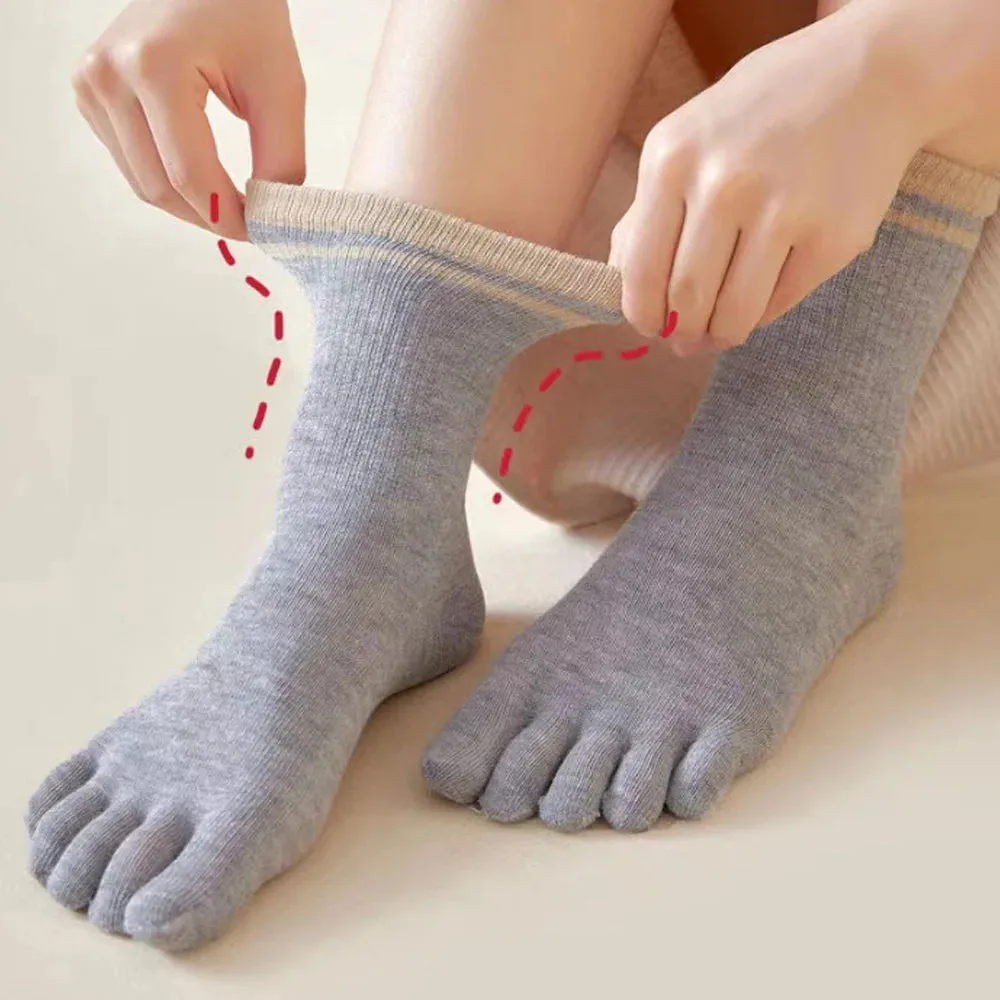 Five Finger Socks  Ankle-Length Toe-Separating Winter Athletic Socks