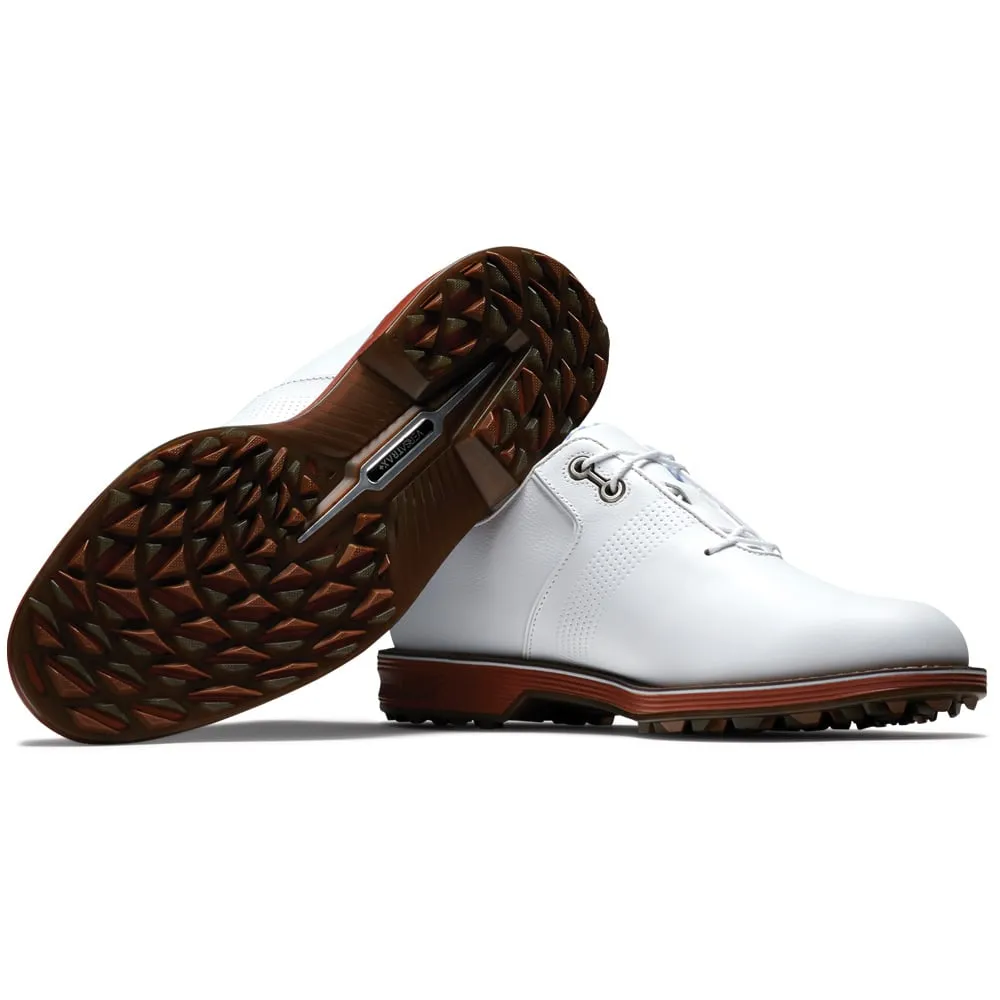 FootJoy Premiere Series Ltd Edition Flint Spikeless Shoes - White/Brown/Red