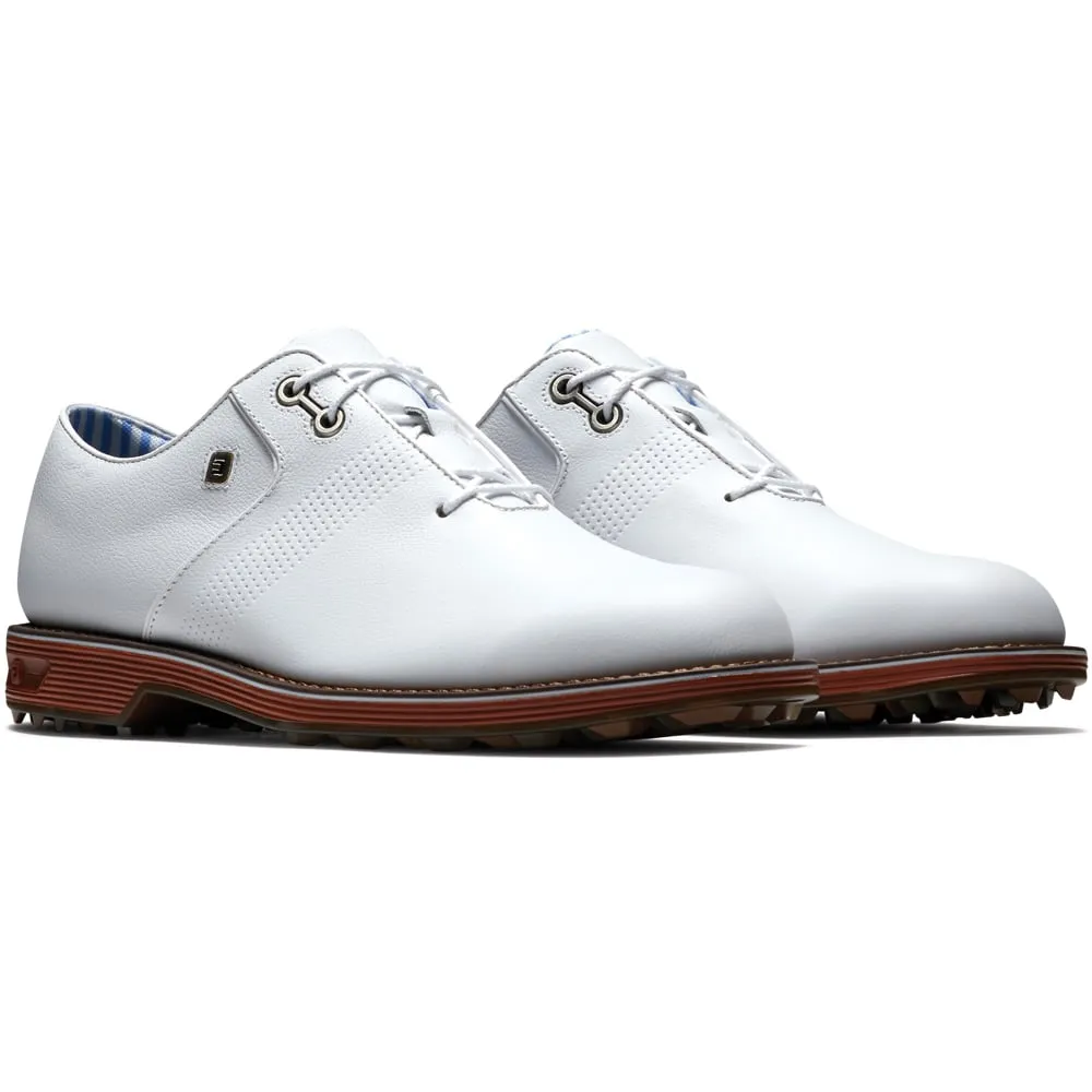 FootJoy Premiere Series Ltd Edition Flint Spikeless Shoes - White/Brown/Red