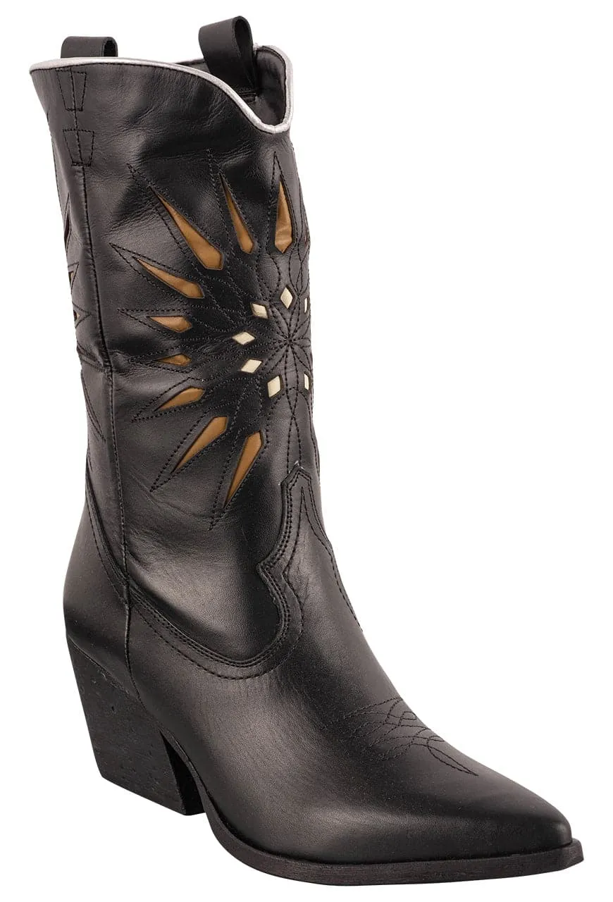 Golo Women's Mae Calf Noir Boots - Black