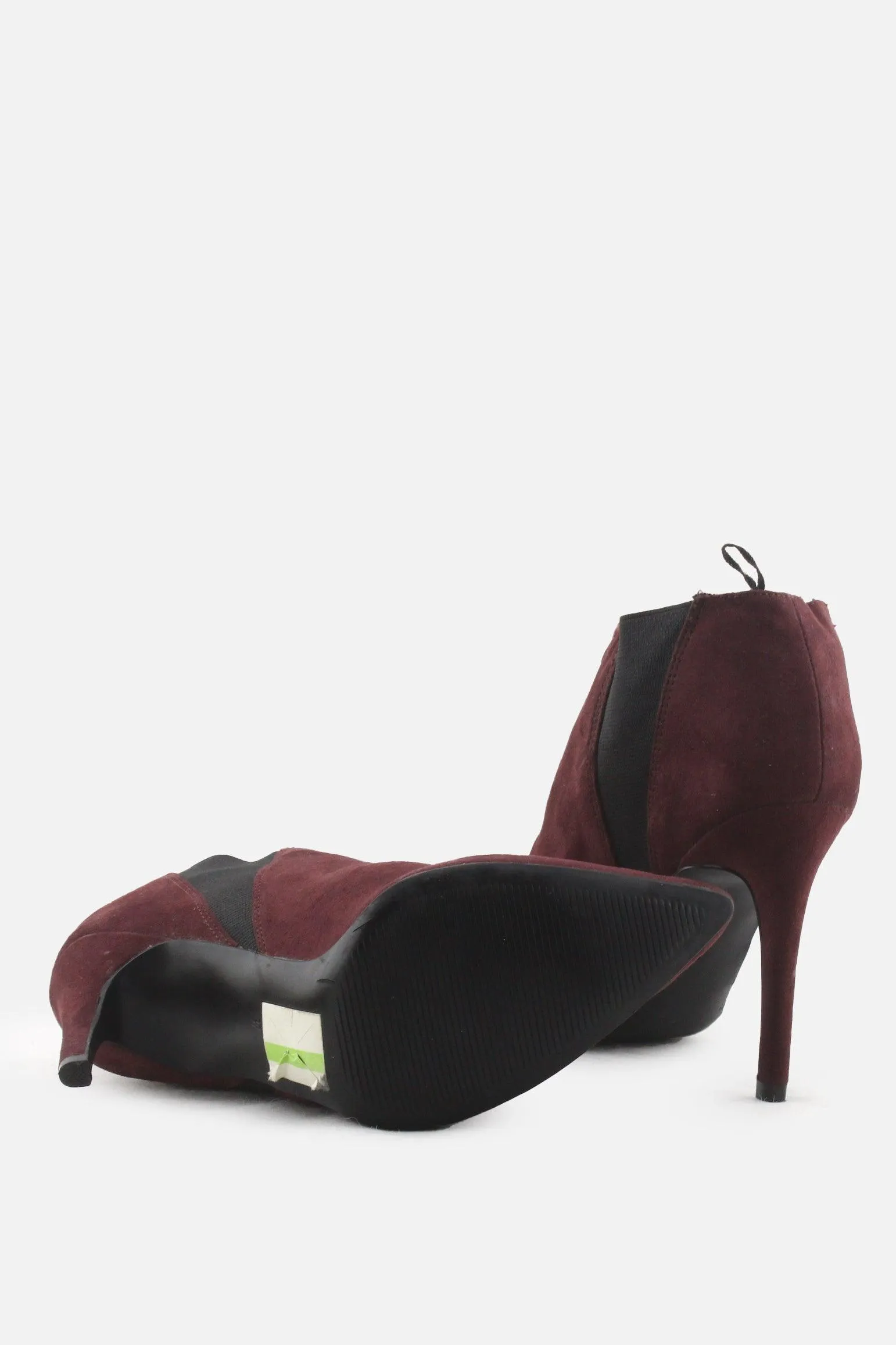 H & M Stretchable Stilletos Heels Ankle Boots | Suede