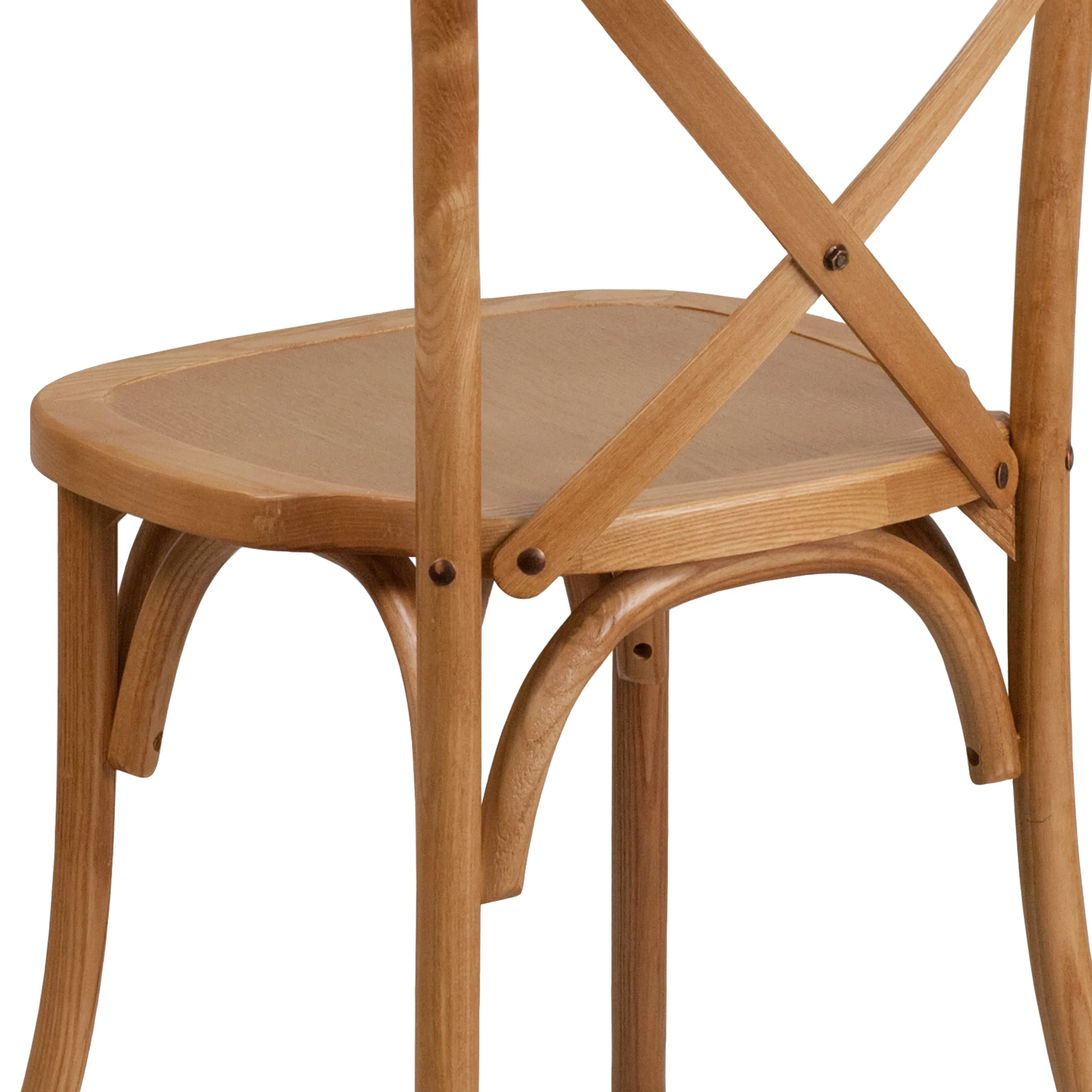 HERCULES Series Stackable Wood Cross Back Chair