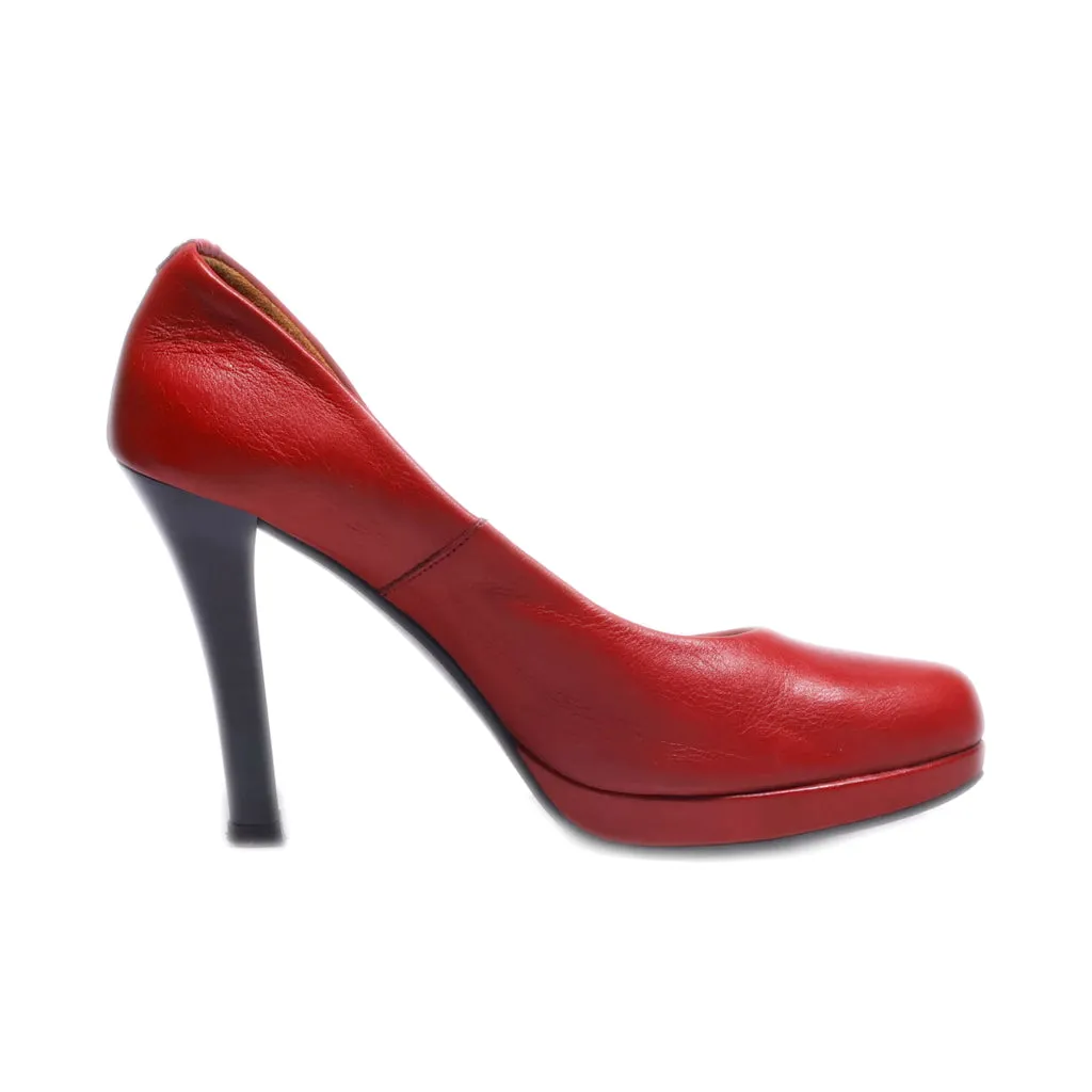 Hispanitas High-Heel Shoes Leather Red Colour For Women