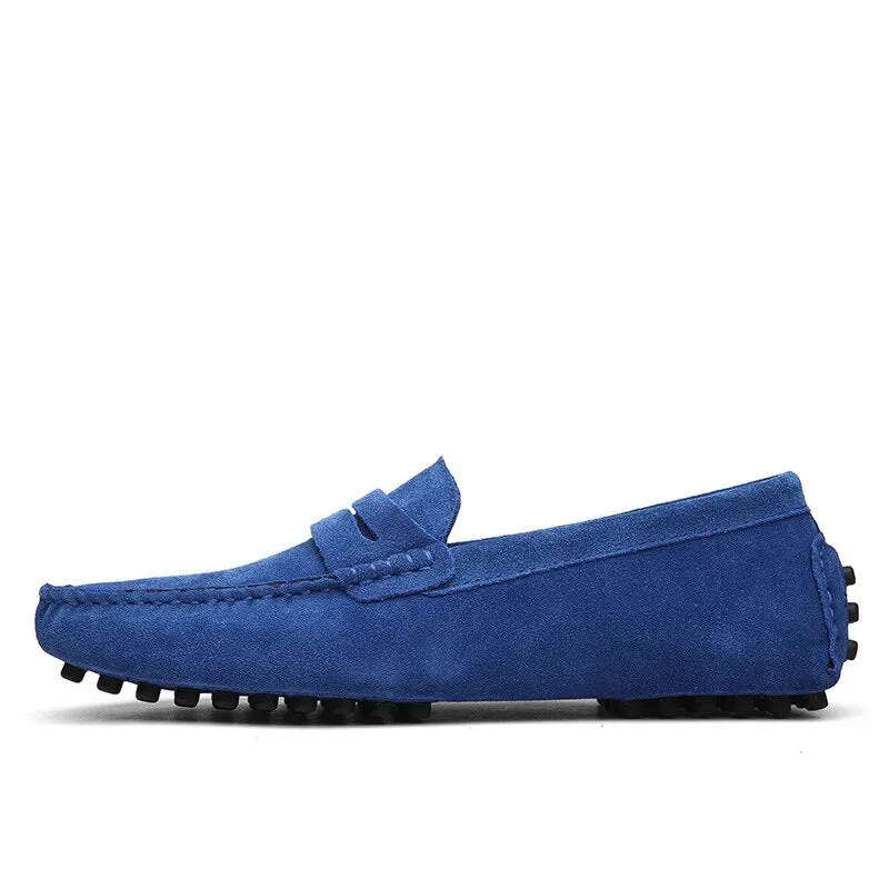 Hnzxzm Fashion Summer Style Soft Moccasins Men Loafers High Quality Genuine Leather Shoes Men Flats Driving Shoes