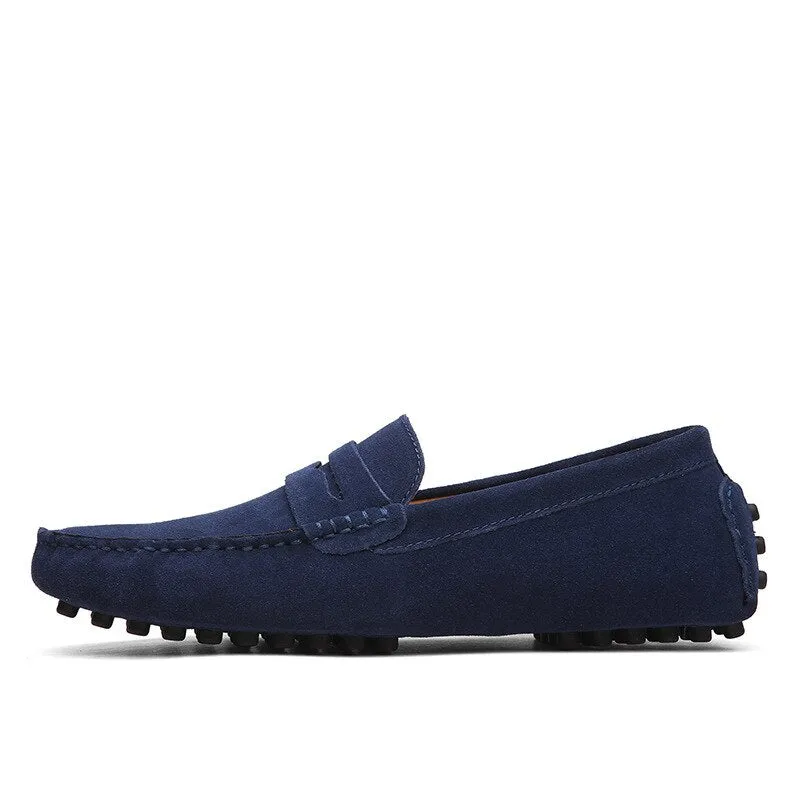 Hnzxzm Fashion Summer Style Soft Moccasins Men Loafers High Quality Genuine Leather Shoes Men Flats Driving Shoes