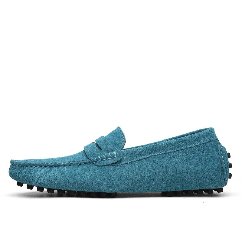 Hnzxzm Fashion Summer Style Soft Moccasins Men Loafers High Quality Genuine Leather Shoes Men Flats Driving Shoes