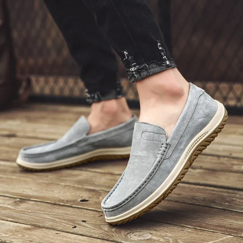 Hnzxzm Men Casual Shoes Fashion Men Shoes Genuine Leather Men Loafers Moccasins Slip On Men's Flats Male Driving Shoes