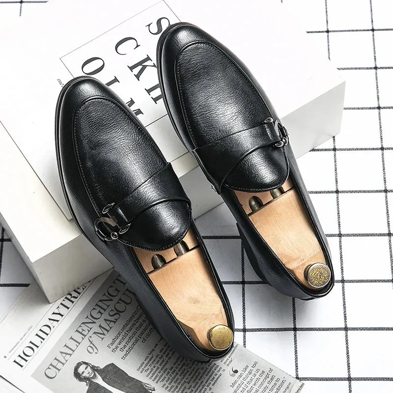 Hnzxzm Men Shoes Luxury Brand Casual Slip on Formal Loafers Moccasins Italian Summer Male Pointed Driving Shoes Classic Wedding Shoes