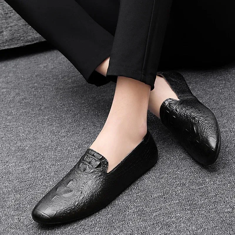 Hnzxzm Men Shoes Moccasins genuine Leather Casual Driving slip on Shoes fashion Men Loafers outdoor Moccasins Italian Shoes for Men L5