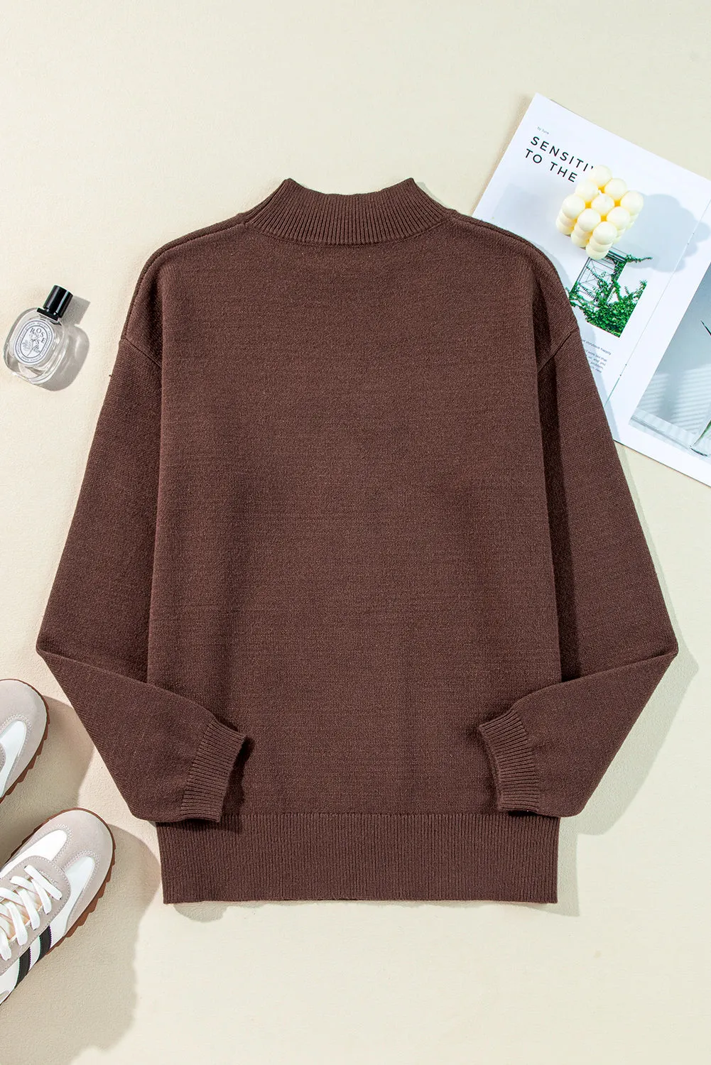 Howdy Boot Mock Neck Sweater