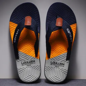 INSTOCK - Men's flip-flops new outer wear for home use.