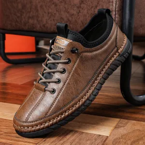 INSTOCK-Spring  casual leather shoes