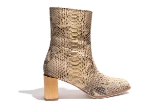 JAMES SMITH ORTONA BOOT IN CREMA SNAKE