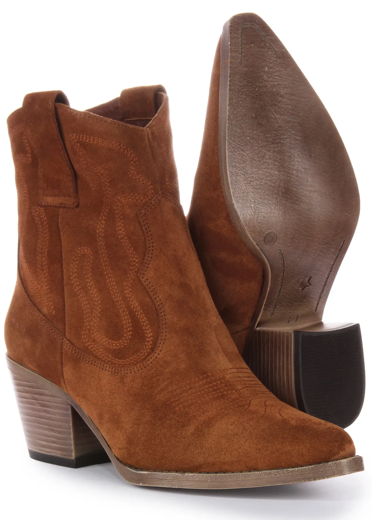 Justinreess England Nova Suede In Tan Suede For Women