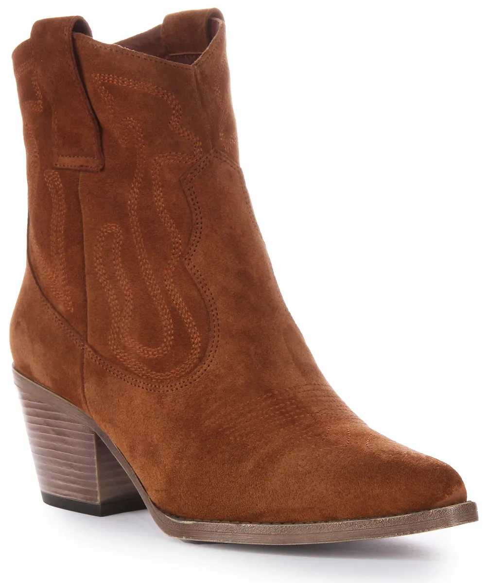 Justinreess England Nova Suede In Tan Suede For Women