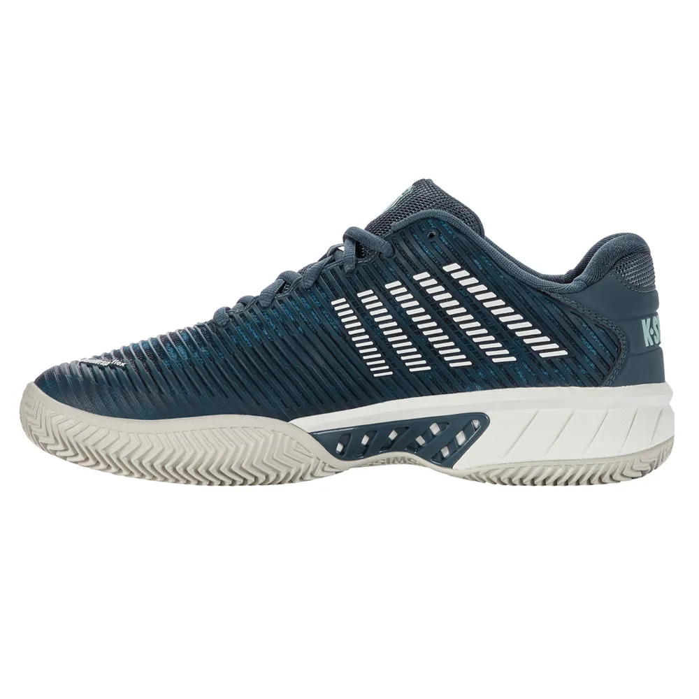 K-Swiss Hypercourt Express 2 HB Clay Court Tennis Shoes (Mens) - INDIAN TEAL/STAR WHITE