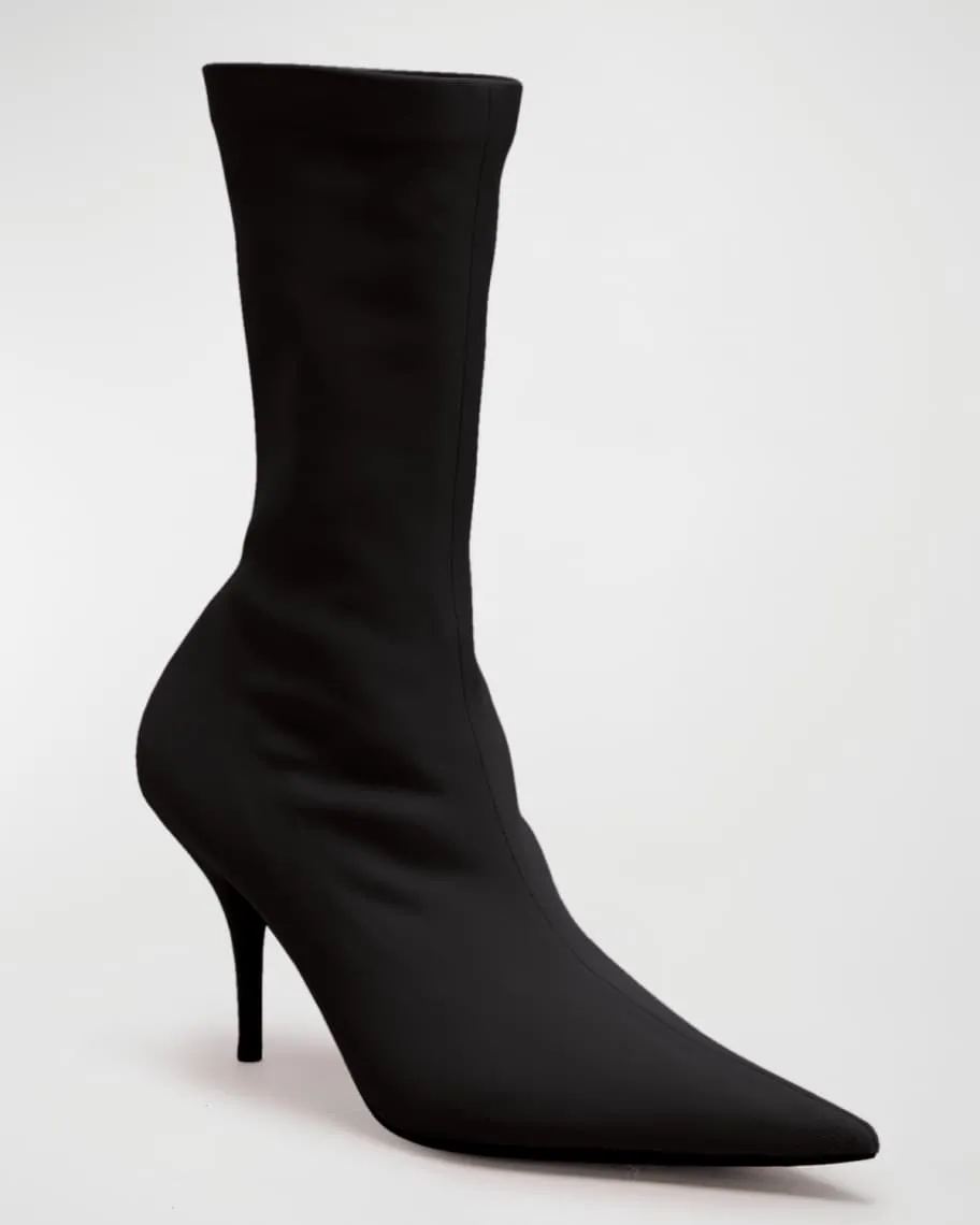 Knife Balenciaga Stretch Stiletto Ankle Boots