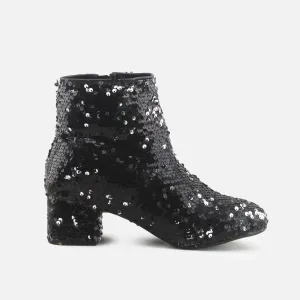 Lane Bryant  Zipper Block Heels Ankle Boots | Textile