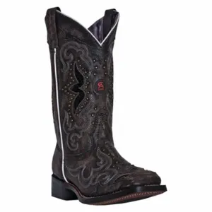 Laredo Ladies Spellbound Black Square Toe Boots - 5660