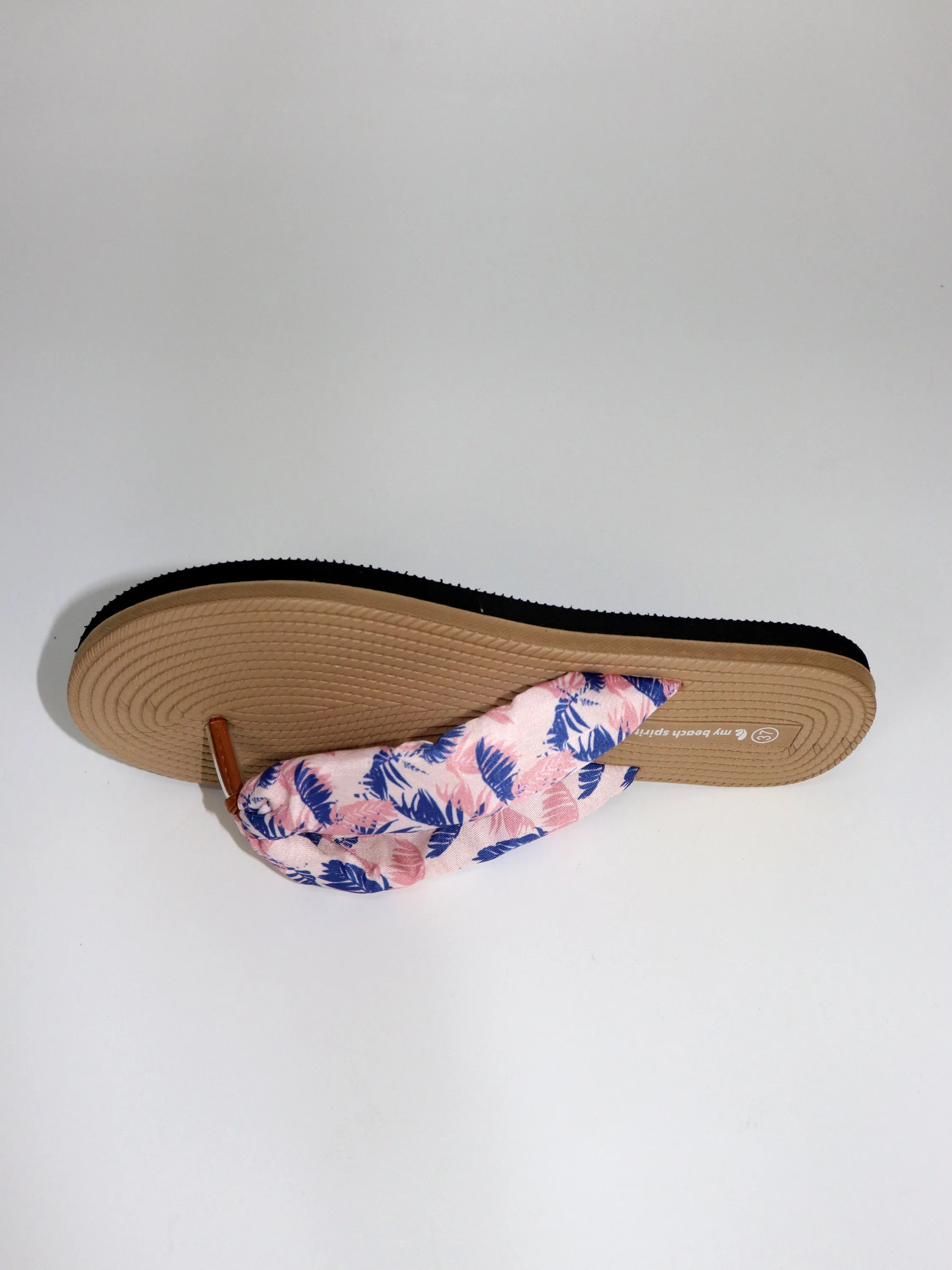 Leaves foulard cord eva slipper