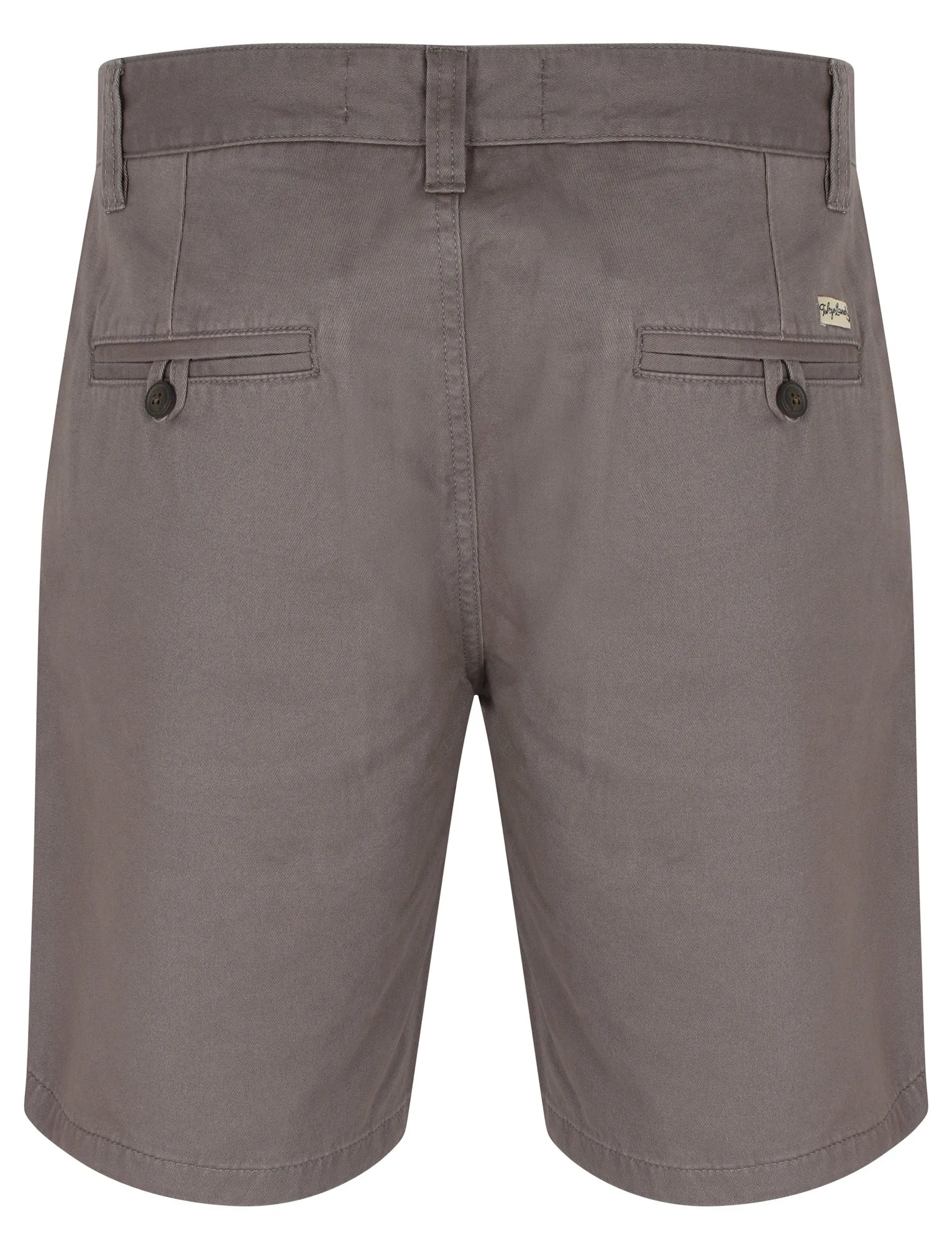 Loxton Cotton Twill Chino Shorts In Smoked Pearl - Tokyo Laundry