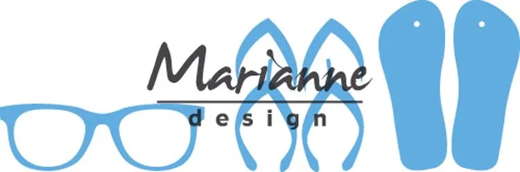 Marianne Design Flip Flops and Sunglasses