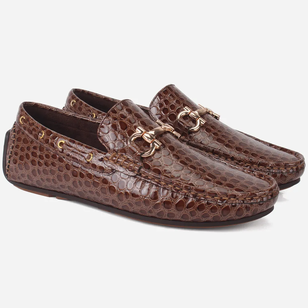 Men "ZILLA" Buckle Formal Moccasins