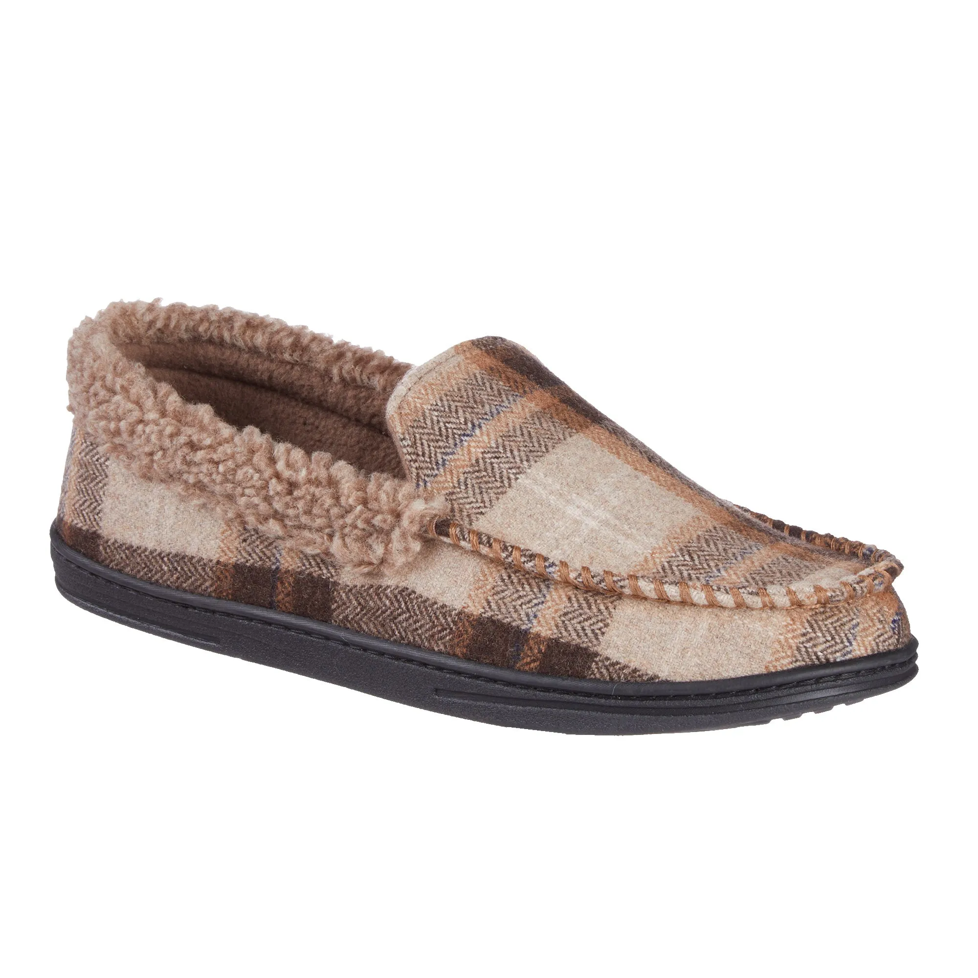 Men's Brushed Knit Lewis Moccasin Slippers