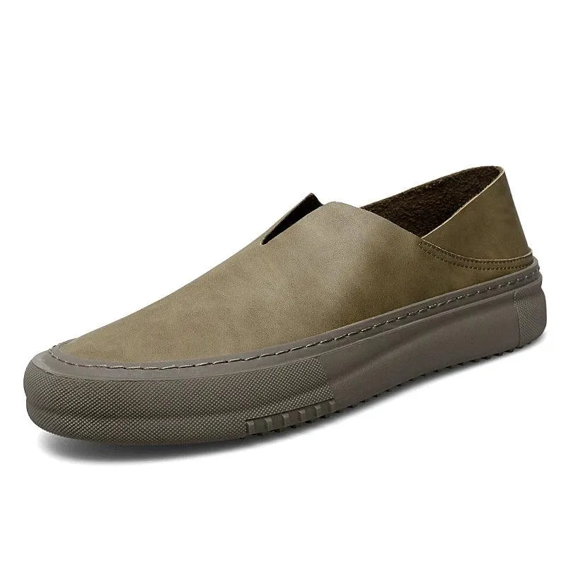 Men's Casual Shoes - Leather Sneakers Moccasins Loafers - TSS200