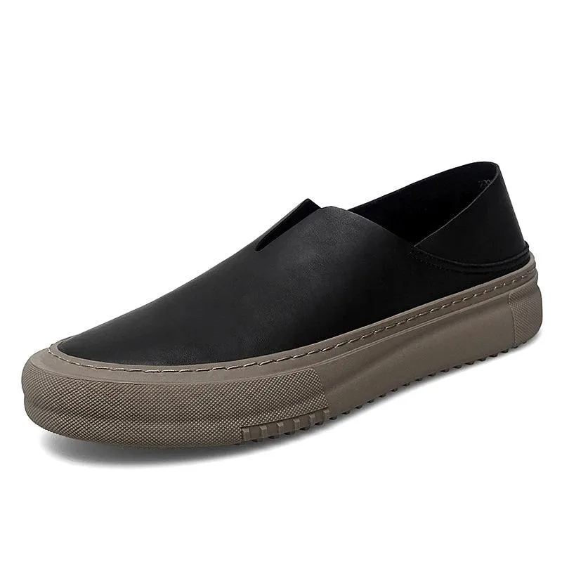 Men's Casual Shoes - Leather Sneakers Moccasins Loafers - TSS200