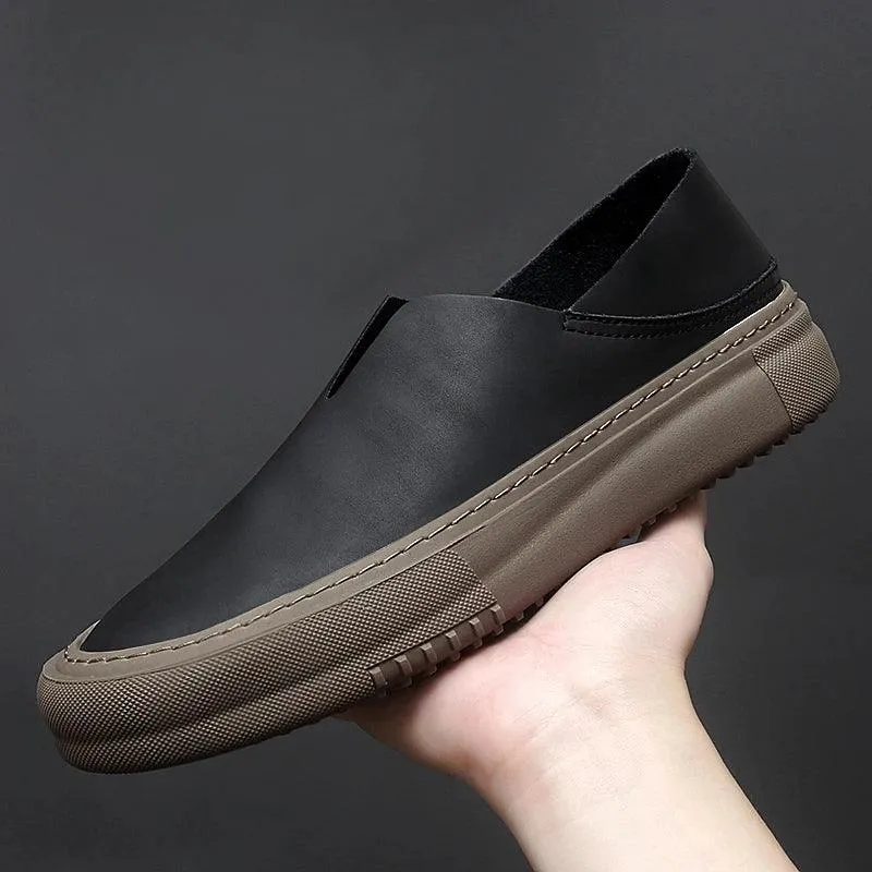 Men's Casual Shoes - Leather Sneakers Moccasins Loafers - TSS200