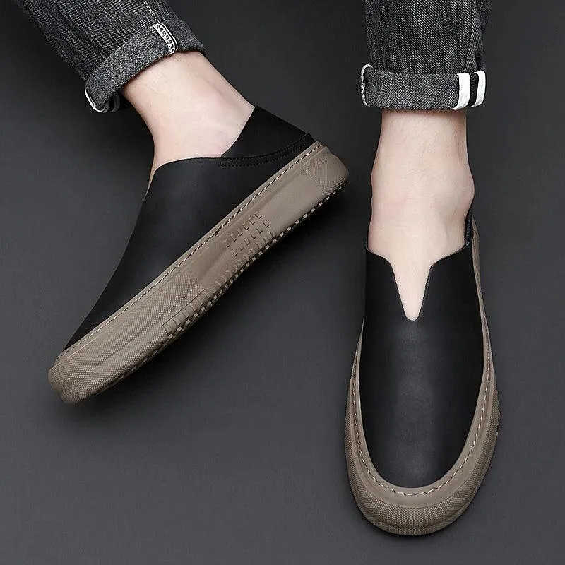 Men's Casual Shoes - Leather Sneakers Moccasins Loafers - TSS200