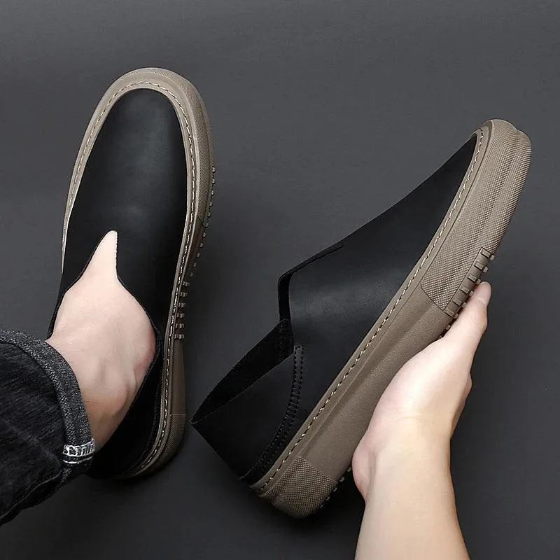 Men's Casual Shoes - Leather Sneakers Moccasins Loafers - TSS200