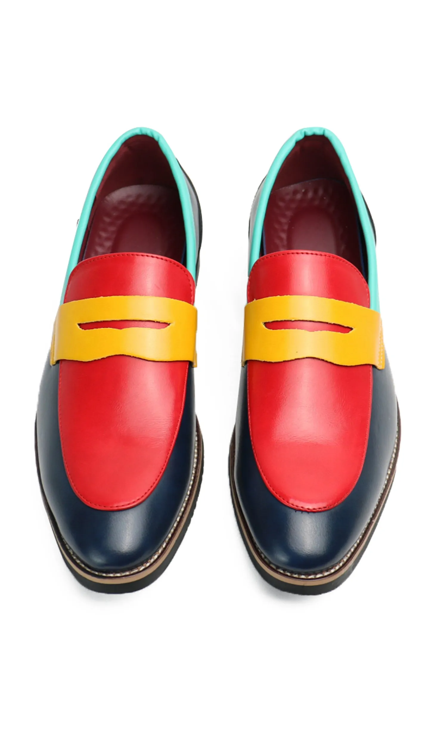 Men's Multicolors Penny Loafers