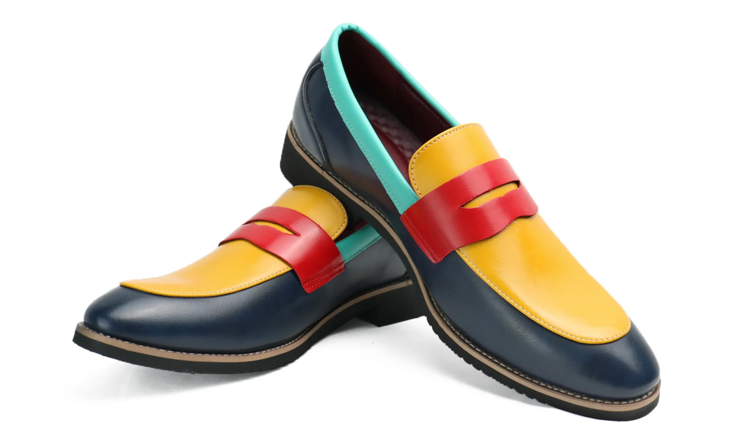 Men's Multicolors Penny Loafers