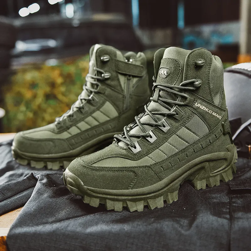 Men's Outdoor Waterproof Tactical Work Boots