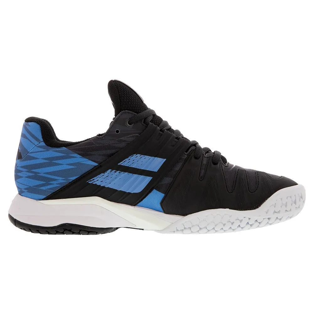 Men's Propulse Fury Black and Parisian Blue All Court Tennis Shoes