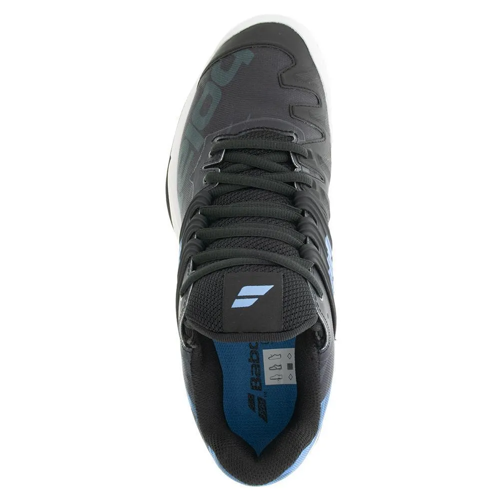 Men's Propulse Fury Black and Parisian Blue All Court Tennis Shoes