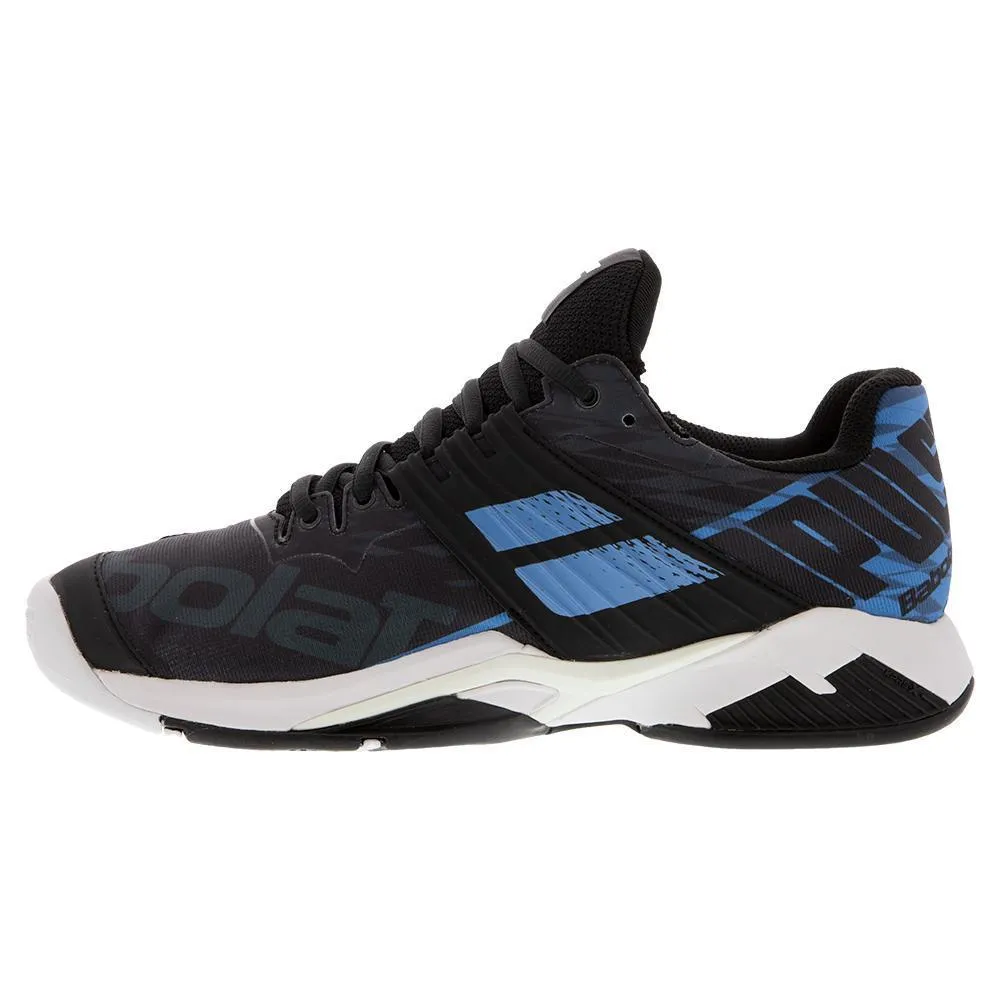 Men's Propulse Fury Black and Parisian Blue All Court Tennis Shoes