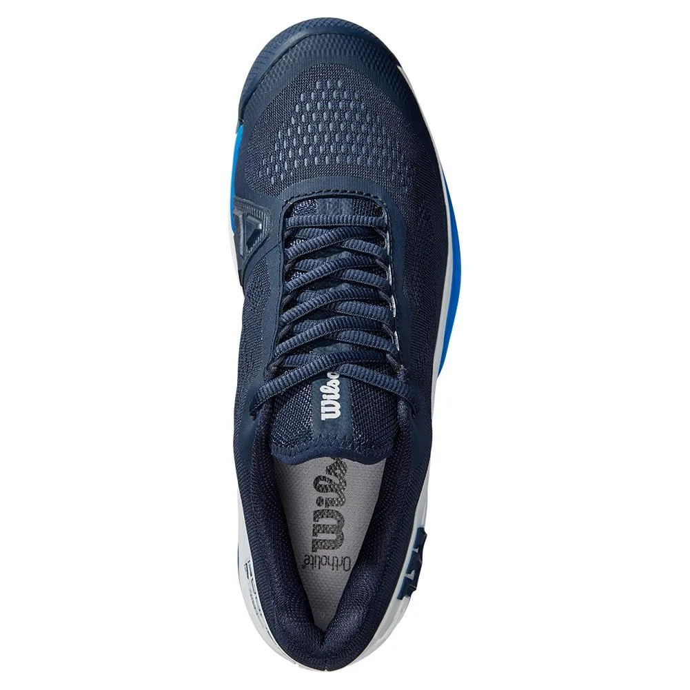 Men's Rush Pro 4.0 Tennis Shoes Navy Blaze and White