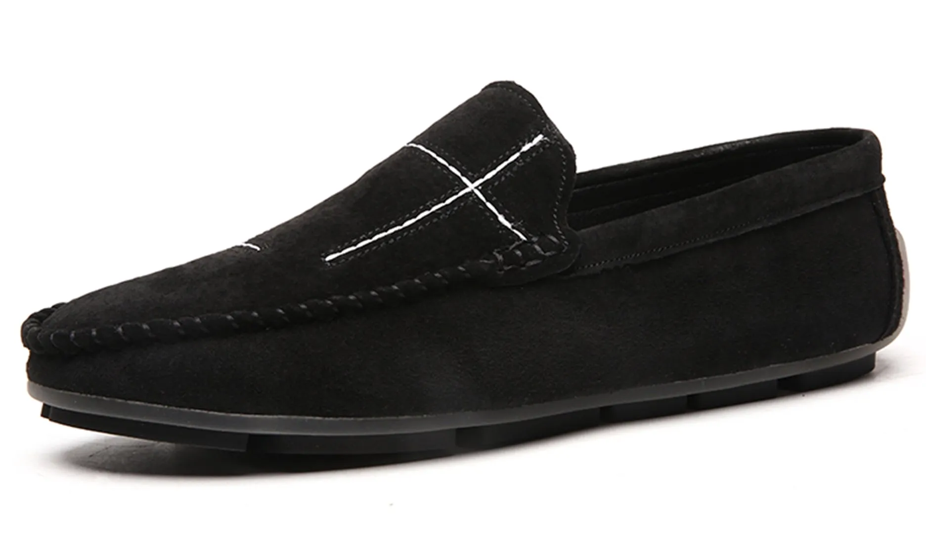 Men's Suede Cross Driving Moccasins