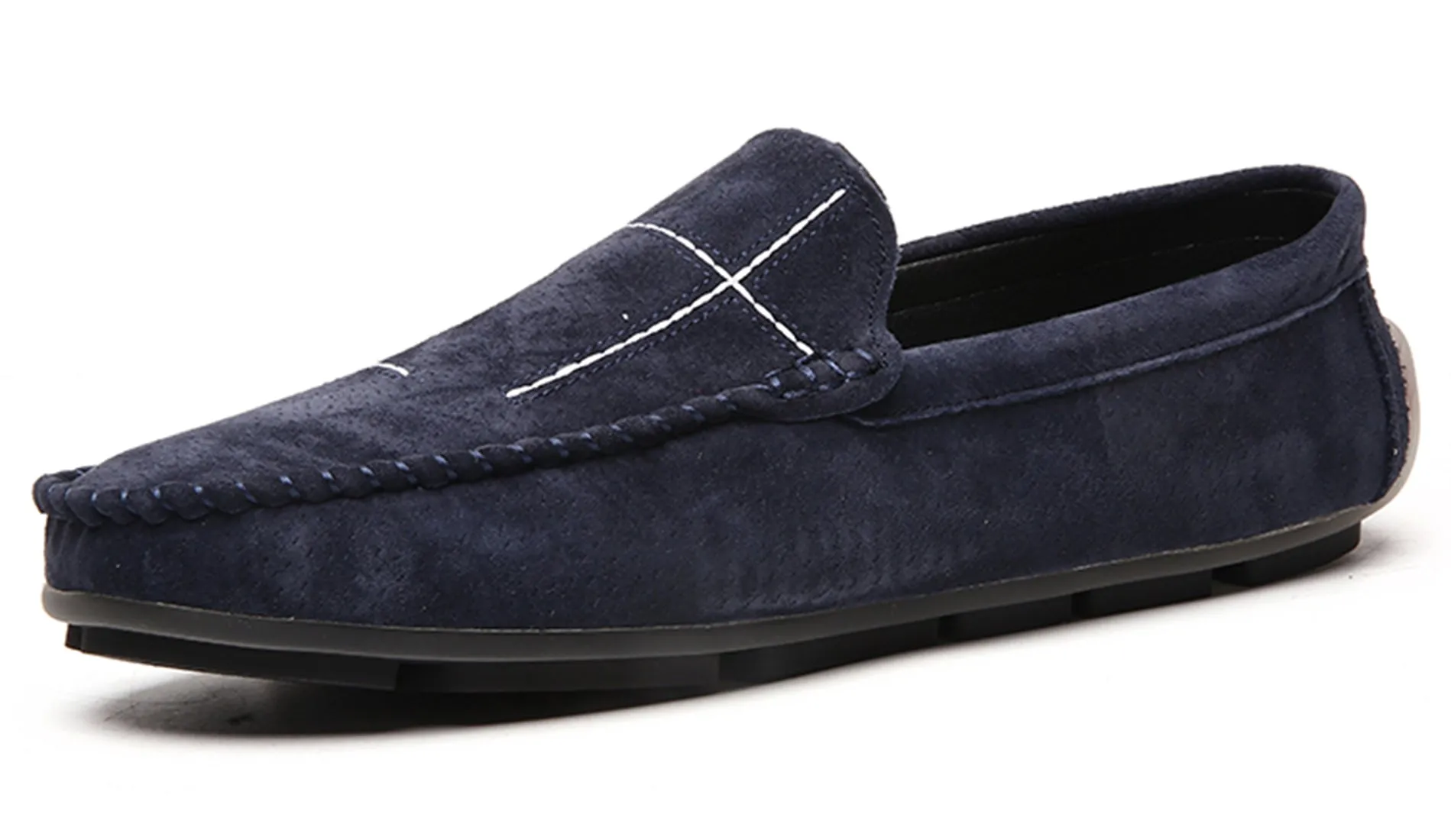 Men's Suede Cross Driving Moccasins