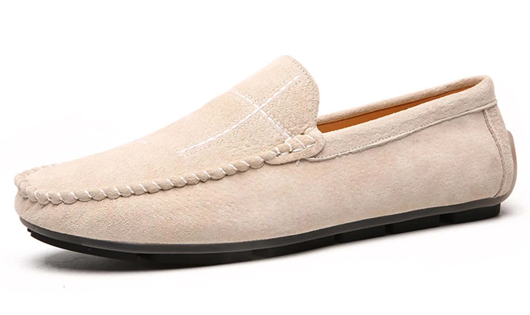 Men's Suede Cross Driving Moccasins