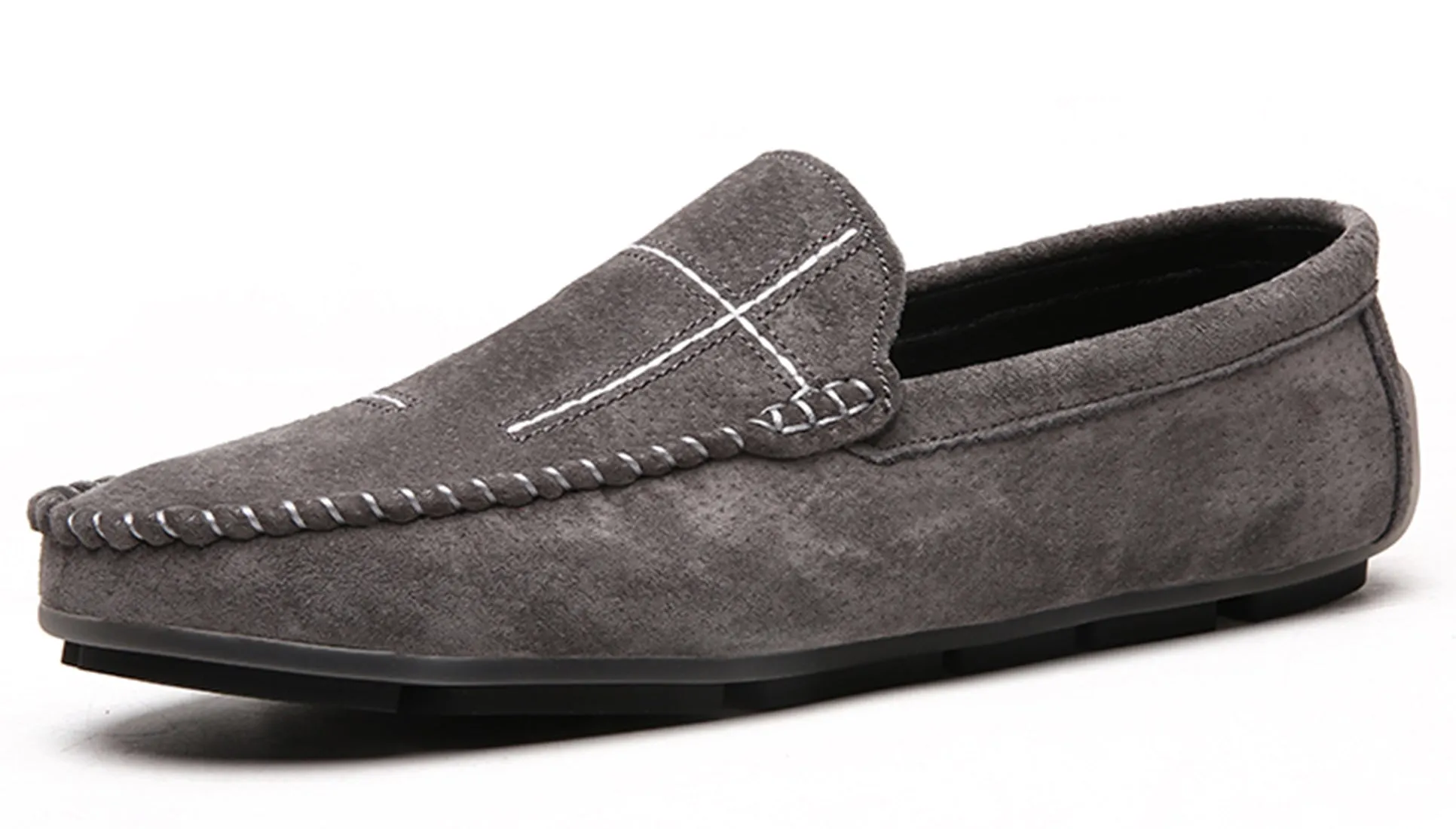 Men's Suede Cross Driving Moccasins