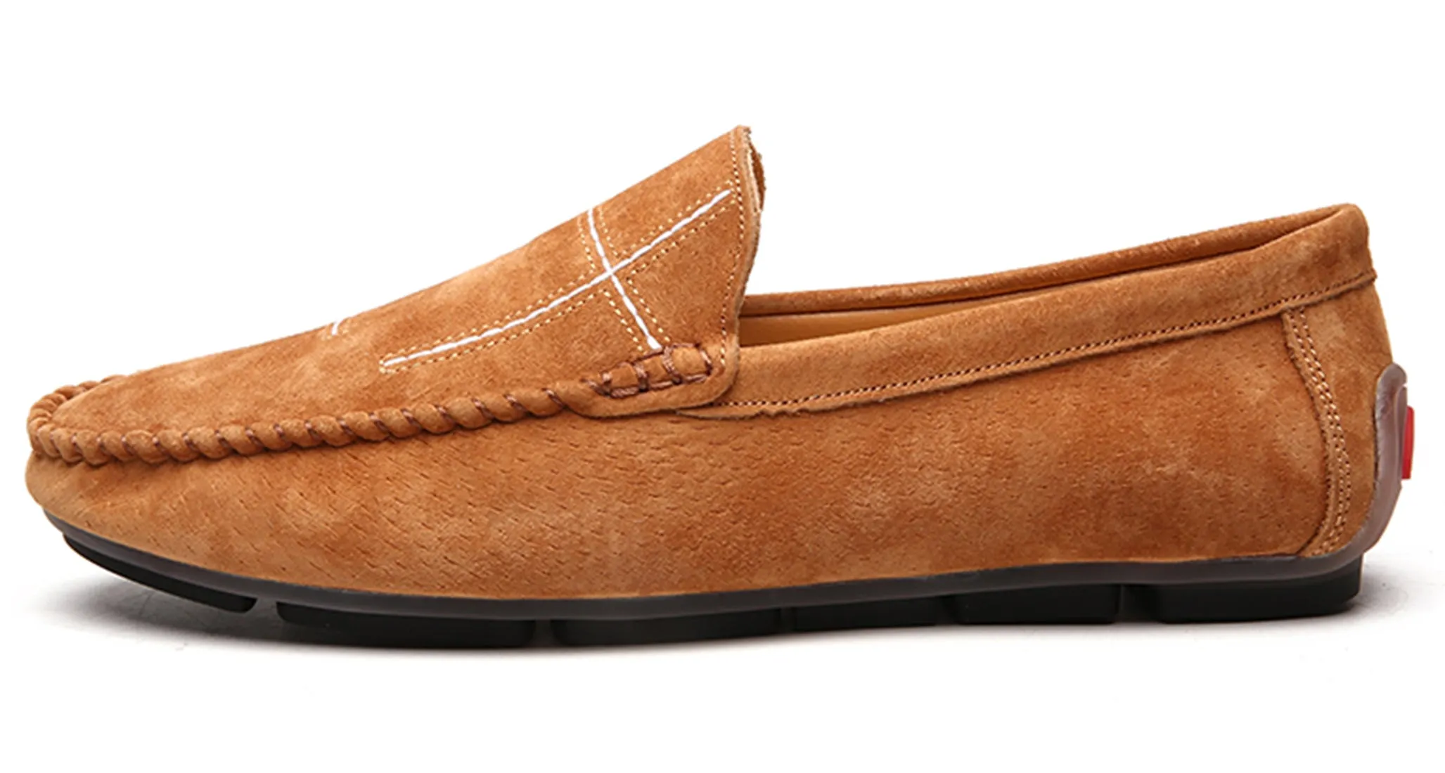 Men's Suede Cross Driving Moccasins