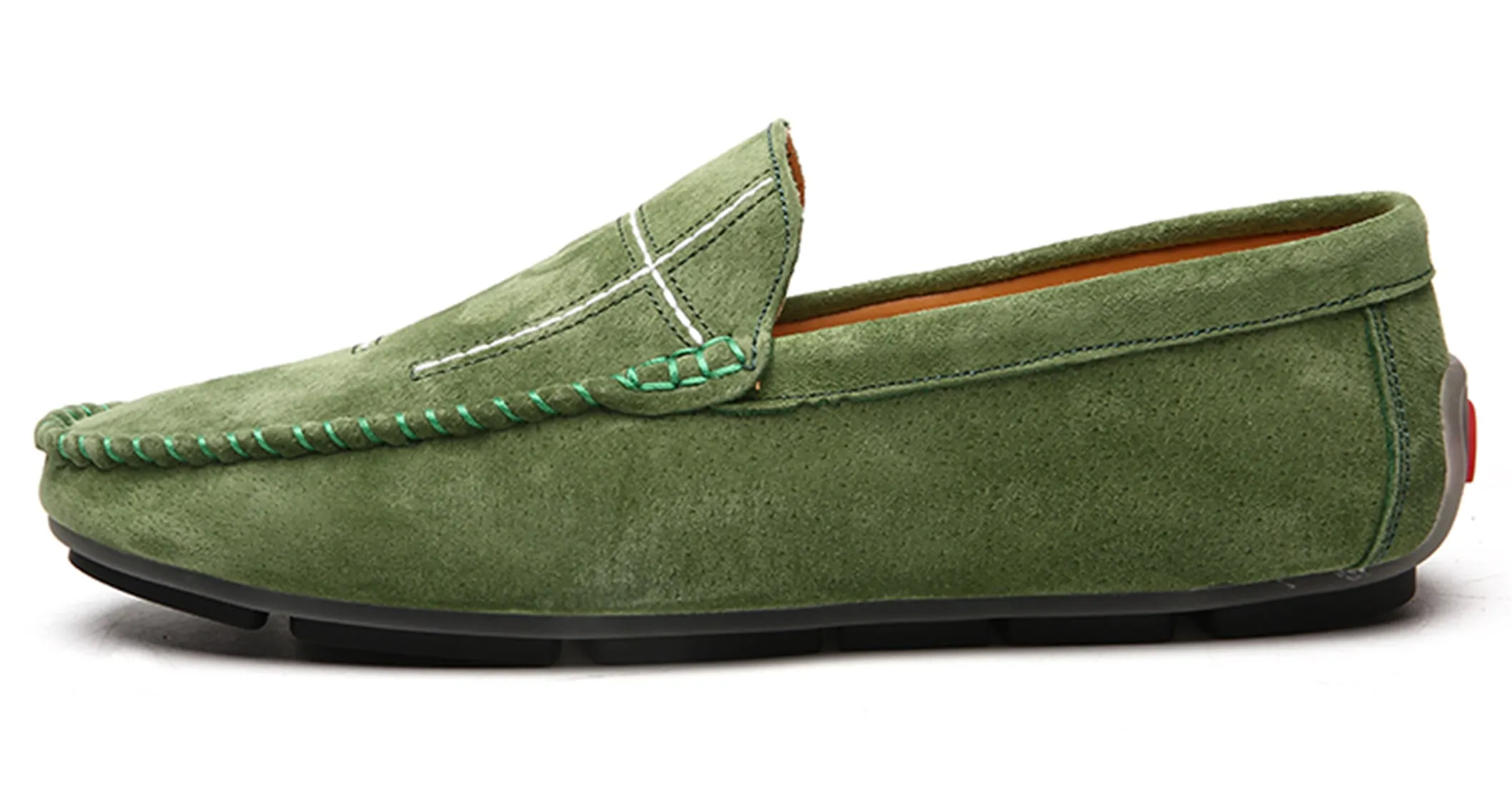 Men's Suede Cross Driving Moccasins