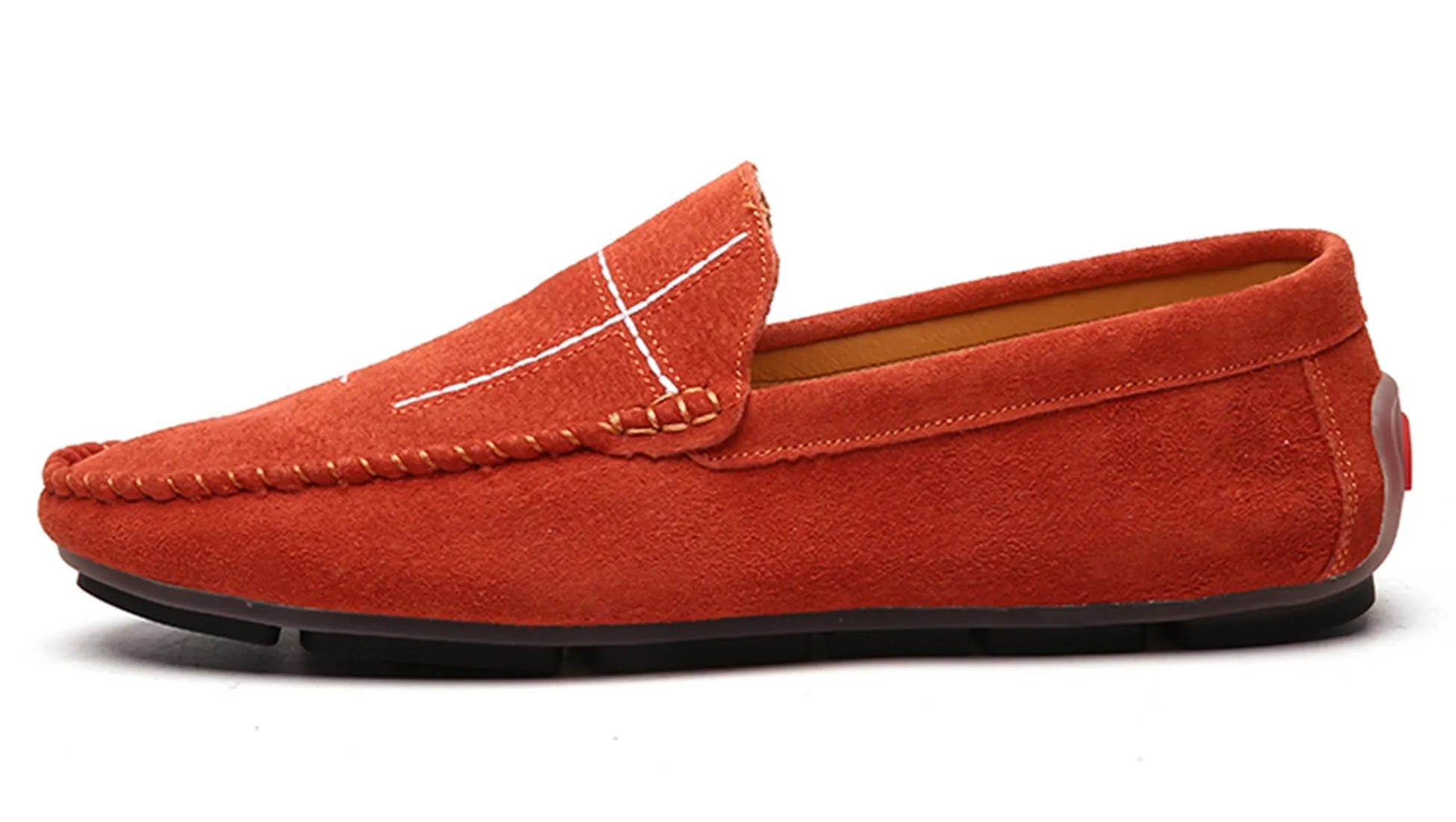 Men's Suede Cross Driving Moccasins