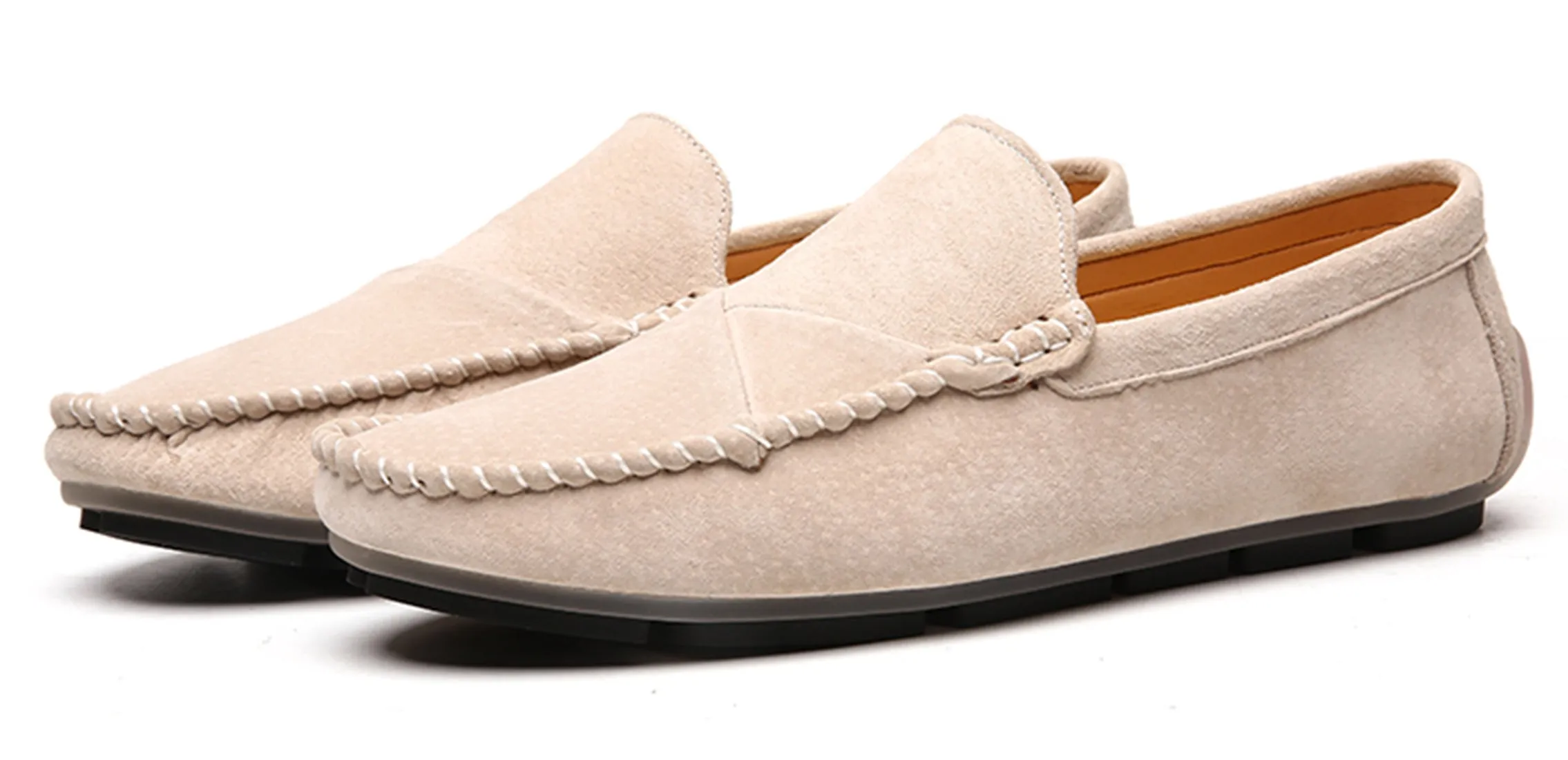 Men's Suede Stitching Driving Moccasins