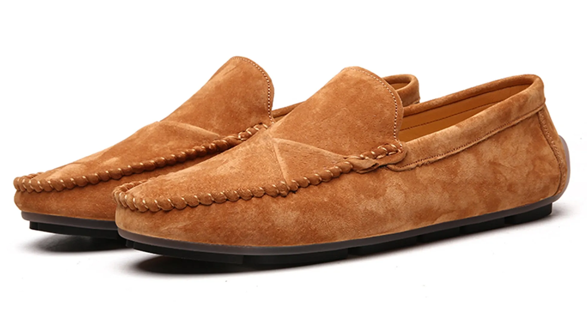 Men's Suede Stitching Driving Moccasins